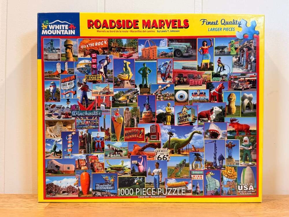 Roadside Marvels 1000 Piece Puzzle White Mountain